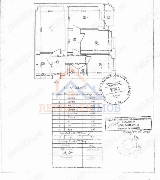 Universitate, apartament 3 camere in bloc fara risc seismic